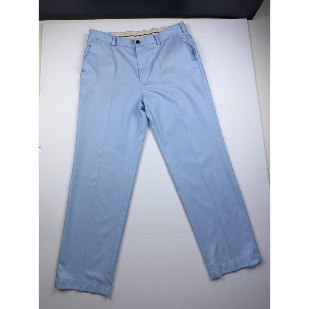 Brooks Brothers St Andrews Links Golf Pants Mens 35x30 Light Blue Trousers